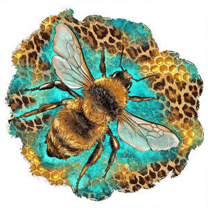 Colorful Bee 30*30CM(Canvas) Full Round Drill Diamond Painting