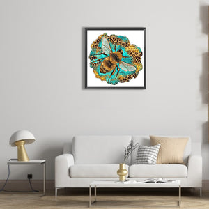Colorful Bee 30*30CM(Canvas) Full Round Drill Diamond Painting