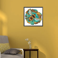Load image into Gallery viewer, Colorful Bee 30*30CM(Canvas) Full Round Drill Diamond Painting
