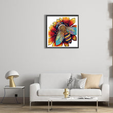 Load image into Gallery viewer, Colorful Bee 30*30CM(Canvas) Full Round Drill Diamond Painting
