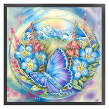 Load image into Gallery viewer, Butterfly Plant (50*50CM) 11CT 3 Stamped Cross Stitch
