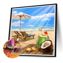 Load image into Gallery viewer, Beach Chair 30*30CM(Canvas) Full Round Drill Diamond Painting
