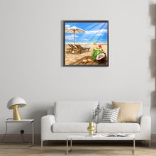 Load image into Gallery viewer, Beach Chair 30*30CM(Canvas) Full Round Drill Diamond Painting
