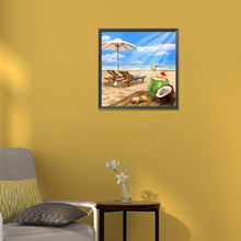 Load image into Gallery viewer, Beach Chair 30*30CM(Canvas) Full Round Drill Diamond Painting
