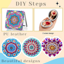 Load image into Gallery viewer, DIY Diamond Painting Makeup Mirror Art Craft Set Mandala for Girl (Mandala)
