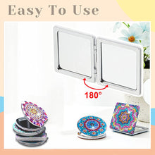 Load image into Gallery viewer, DIY Diamond Painting Makeup Mirror Art Craft Set Mandala for Girl (Mandala)
