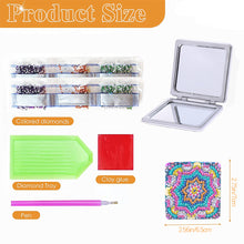 Load image into Gallery viewer, DIY Diamond Painting Makeup Mirror Art Craft Set Mandala for Girl (Mandala)
