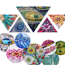 Load image into Gallery viewer, DIY Diamond Painting Makeup Mirror Art Craft Set Mandala for Girl (Mandala)
