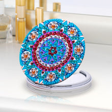 Load image into Gallery viewer, DIY Diamond Painting Makeup Mirror Art Craft Set Mandala for Girl (Mandala)
