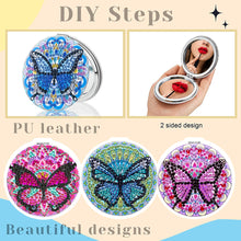 Load image into Gallery viewer, DIY Diamond Painting Mirror Portable Butterfly for Adult and Kids (Butterfly)

