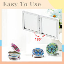 Load image into Gallery viewer, DIY Diamond Painting Mirror Portable Butterfly for Adult and Kids (Butterfly)

