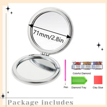 Load image into Gallery viewer, DIY Diamond Painting Mirror Portable Butterfly for Adult and Kids (Butterfly)
