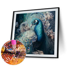 Load image into Gallery viewer, Blue Peacock 40*40CM(Canvas) Full Round Drill Diamond Painting
