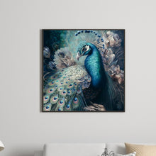 Load image into Gallery viewer, Blue Peacock 40*40CM(Canvas) Full Round Drill Diamond Painting
