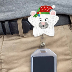 Cute Badge Clip Retractable ID Card Holders Cartoon Gift for Kids (YLK001)