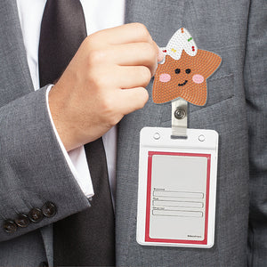 Cute Badge Clip Retractable ID Card Holders Cartoon Gift for Kids (YLK002)