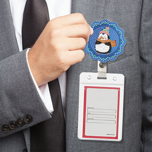 Cute Badge Clip Retractable ID Card Holders Cartoon Gift for Kids (YLK008)