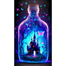 Load image into Gallery viewer, Castle In A Bottle¡¤Blue Purple 40*70CM(Canvas) Full Round Drill Diamond Painting
