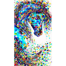 Load image into Gallery viewer, Blue Horse 40*70CM(Canvas) Full Round Drill Diamond Painting
