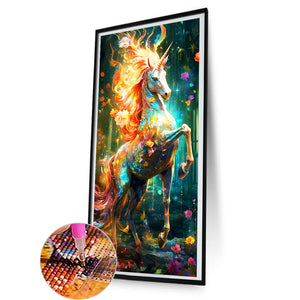Gorgeous Horse 40*80CM(Canvas) Full Round Drill Diamond Painting