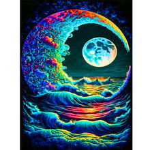 Load image into Gallery viewer, Color Under The Moon 30*40CM(Canvas) Full Round Drill Diamond Painting
