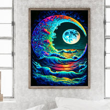 Load image into Gallery viewer, Color Under The Moon 30*40CM(Canvas) Full Round Drill Diamond Painting
