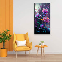 Load image into Gallery viewer, Purple Crystal Flower 30*60CM(Picture) Full Square Drill Diamond Painting
