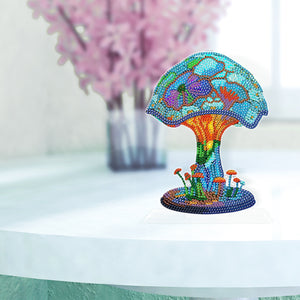 DIY Crystal Diamond Ornament Art Craft Mushroom Acrylic Kids Gift (LY017)