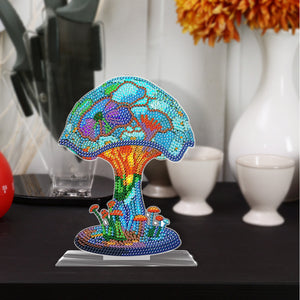 DIY Crystal Diamond Ornament Art Craft Mushroom Acrylic Kids Gift (LY017)