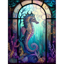 Load image into Gallery viewer, Seahorse (50*65CM) 11CT 3 Stamped Cross Stitch
