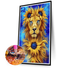 Load image into Gallery viewer, Sunflower Lion 40*70CM(Canvas) Full Round Drill Diamond Painting
