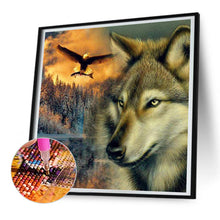 Load image into Gallery viewer, Eagle And Wolf 30*30CM(Canvas) Full Round Drill Diamond Painting
