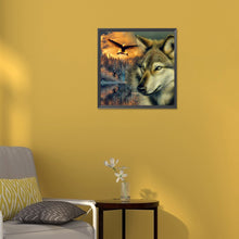 Load image into Gallery viewer, Eagle And Wolf 30*30CM(Canvas) Full Round Drill Diamond Painting
