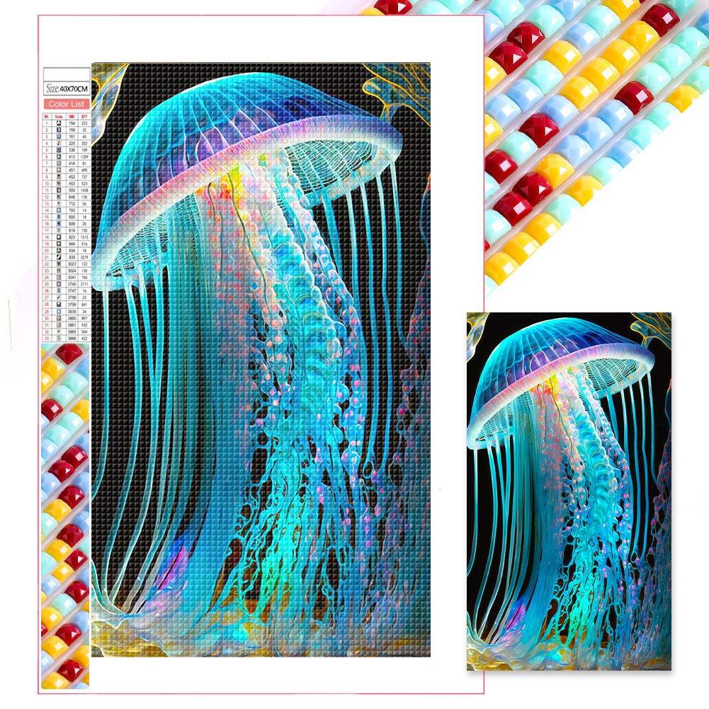 Aurora Jellyfish 40*70CM(Picture) Full Square Drill Diamond Painting