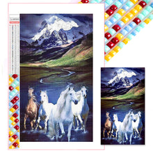 Load image into Gallery viewer, Snow Mountain Galloping Horse 40*70CM(Picture) Full Square Drill Diamond Painting
