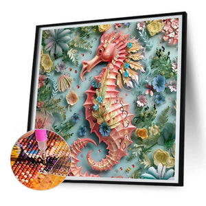 Seahorse 30*30CM(Canvas) Full Round Drill Diamond Painting