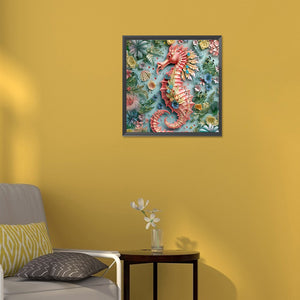 Seahorse 30*30CM(Canvas) Full Round Drill Diamond Painting