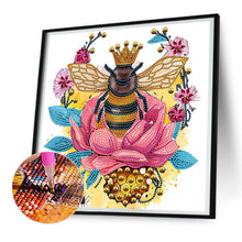 Load image into Gallery viewer, Bee And Flower 30*30CM(Canvas) Partial Special Shaped Drill Diamond Painting
