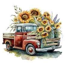 Load image into Gallery viewer, Sunflower Classic Car 30*30CM(Canvas) Full Round Drill Diamond Painting
