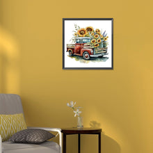 Load image into Gallery viewer, Sunflower Classic Car 30*30CM(Canvas) Full Round Drill Diamond Painting
