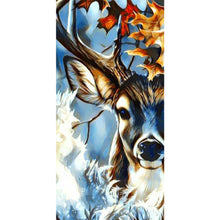 Load image into Gallery viewer, Abstract Deer 40*80CM(Canvas) Full Round Drill Diamond Painting
