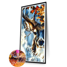 Load image into Gallery viewer, Abstract Deer 40*80CM(Canvas) Full Round Drill Diamond Painting
