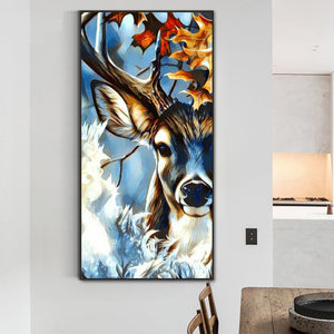 Abstract Deer 40*80CM(Canvas) Full Round Drill Diamond Painting
