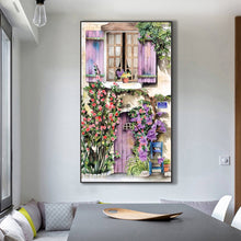 Load image into Gallery viewer, Flowers By The Window 45*80CM(Canvas) Full Round Drill Diamond Painting
