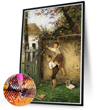 Load image into Gallery viewer, Children Picking Fruit 50*70CM(Canvas) Full Round Drill Diamond Painting
