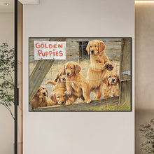 Load image into Gallery viewer, Puppy Daily 70*50CM(Canvas) Full Round Drill Diamond Painting
