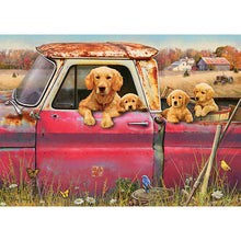 Load image into Gallery viewer, Puppy Daily 70*50CM(Canvas) Full Round Drill Diamond Painting
