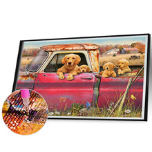 Load image into Gallery viewer, Puppy Daily 70*50CM(Canvas) Full Round Drill Diamond Painting
