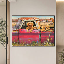 Load image into Gallery viewer, Puppy Daily 70*50CM(Canvas) Full Round Drill Diamond Painting
