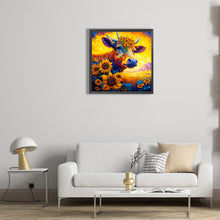 Load image into Gallery viewer, Sunflower And Cow 30*30CM(Canvas) Full Round Drill Diamond Painting
